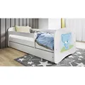 Produktbild: Mid.you Kinder-/Juniorbett Babydreams, Weiß, Holzwerkstoff, Birke, Schichtholz,Sperrholz, H2, 1-Zonen, Höhe ca. 15 cm, links montierbar, rechts montierbar, 80x160 cm, nicht verstellbar, Kinder- & Jugendzimmer, Kindermöbel, Kinderbetten