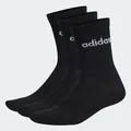 Produktbild: adidas Unisex Linear Crew Cushioned Socks 3 Pairs, Black / White, 40-42