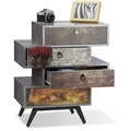 Produktbild: Relaxdays Kommode, Mehrfarbig, Holzwerkstoff, Metall, 60x68.5x40 cm, Wohnzimmer, Kommoden & Sideboards, Kommoden