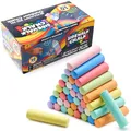 Produktbild: JOYIN 60 PCS ungiftige abwaschbare Jumbo-Kreide für den Außenbereich (10 colors) for Painting on Chalkboard, Art Play and Playground Toy
