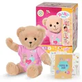 Produktbild: BABY born Bär - Weicher Teddybär mit beweglichen Armen & Beinen - Kuscheltier mit pinkem Strampler & inkl. Zubehör - Geeignet für Kinder ab 0 Jahren