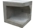 Produktbild: Beton U-Stein Eckausführung grau 40 cm x 40 cm x 40 cm