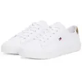 Produktbild: Tommy Hilfiger VULC CANVAS LACE UP SNEAKER Plateausneaker, Freizeitschuh, Halbschuh, Schnürschuh, in schmaler Form weiß 41 EU