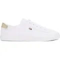 Produktbild: Tommy Hilfiger Vulc Canvas Damen Schnürer in Weiß, Größe 41 - Weiß/Beige - 41