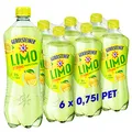 Produktbild: Gerolsteiner Zitronen-Limonade/Angenehm prickelndes, natürliches Mineralwasser mit fruchtigem Zitronengeschmack/6 x 0,75 L PET Einweg Flaschen