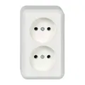 Produktbild: ELSO 395904 AP-Steckdose 395904 2fach 16A CONTURA reinweiß 10St.