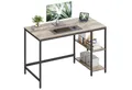 Produktbild: VASAGLE Schreibtisch Computertisch, Tisch, Bürotisch, 100/120/140cm, mit 2 Ablagen, moderner Stil