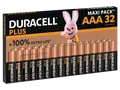 Produktbild: DURACELL Plus AAA, 32er Pack, AAA Batterie, Alkaline, 1.5 Volt