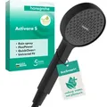 Produktbild: hansgrohe Activera S Handbrause 95, 1 Strahlart, EcoSmart+, 28032670, Farbe: Mattschwarz