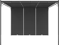 Produktbild: vidaXL Gartenpavillon mit Seitenvorhang 4x3x2,25 m Anthrazit