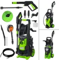 Produktbild: BRAST Hochdruckreiniger Elektro - Pro | 2400 Watt 180 bar | inkl. 14-TLG. Sonderzubehör | Fördermenge 480 l/h | Schlauchtrommel 10m Hochdruckschlauch Hochdruckpistole | mobiler Flächenreiniger