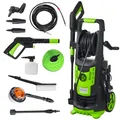 Produktbild: BRAST® Hochdruckreiniger Elektro - Pro | 2400 Watt 180 bar | inkl. 14-TLG. Sonderzubehör | Fördermenge 480 l/h | Schlauchtrommel 10m Hochdruckschlauch Hochdruckpistole | mobiler Flächenreiniger
