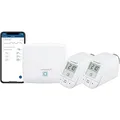 Produktbild: Homematic IP Smart Home Starter Set Heizen, Digitale Steuerung für Heizung mit oder ohne App, Alexa, Google Assistant, einfache Installation, Energie sparen, Thermostat, Heizungsthermostat, 156537A0