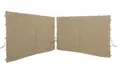 Produktbild: QUICK STAR 2 Seitenteile mit RV 300x195cm für Pavillons 3x3m Seitenwand Beige RAL 1001