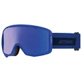 Produktbild: ATOMIC Count JR Cylindrical Skibrille für Kinder - Blau - Komfortabler Live Fit Rahmen - Over The Glasses-kompatibel für Brillenträger - Klare Sicht - Silikon-beschichtetes Brillenband