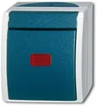 Produktbild: Busch-Jaeger 2601/6 SKW-53 Wippkontrollschalter Aus- und Wechselschaltung , Grau/Blaugrün, Ocean IP44 (2CKA001085A1607)
