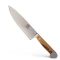 Produktbild: GÜDE Solingen - kleines Kochmesser geschmiedet, 16 cm, Olivenholz, ALPHA OLIVE, Küchenmesser, Doppelkropf, Handmade Germany
