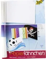 Produktbild: 20 folia Papierfähnchen, DIN A5, Stablänge 400 mm, weiß