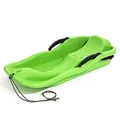 Produktbild: NEUSTANLO | Bobschlitten Race | Grün | hochwertiges Kunststoff | inkl. Zugseil und Bremshebel | ideal auch als Rodel, Bob, Schlitten oder Schneegleiter
