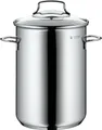 Produktbild: WMF Spargeltopf hoch mit Glasdeckel, 16cm, Cromargan Edelstahl poliert, Dampfgarer, Topf mit Siebeinsatz, geeignet für Pasta, Spaghetti, Gemüse, induktionsgeeignet, 5,0l