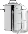 Produktbild: WMF Spargeltopf hoch mit Glasdeckel 16cm, Spargeltopf Induktion, Dampfgarer 5l