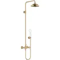 Produktbild: Dornbracht Madison Duschgarnitur 26632360-28 mit Brause-Zweihandmischer, Ausladung Standbrause 420 mm, messing gebürstet