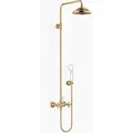 Produktbild: Dornbracht MADISON Showerpipe mit Brausebatterie, ohne Handbrause, Ausladung Standbrause 420mm, 26632360-28, Farbe: Messing gebürstet