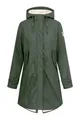 Produktbild: derbe Friese Tidaholm Damen Regenjacke Oliv Gefüttert 42 | Regenmantel | Frauen | mit Futter | Hamburg | Friesennerz | Warm