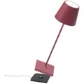 Produktbild: Zafferano LED Akku-Tischleuchte POLDINA PRO, 38cm, 2,2W, 2700-3000K, IP65, mit Touch-Dimmer, feuerrot ZAF-LD0340F3