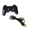 Produktbild: original Sony PS3 Wireless Dualshock Controller in schwarz + USB Ladekabel