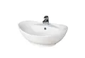 Produktbild: Arnusa Aufsatzwaschbecken Oval 60 x 40 cm Badezimmer Handwaschbecken Waschschale (Modernes Waschbecken), mit Überlauf