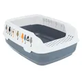Produktbild: TRIXIE Katzentoilette Trixie Katzentoilette Delio mit Motiv - grau/weiß
