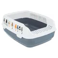 Produktbild: Trixie Katzentoilette Delio grau/weiß 38x20x50 cm mit hoher Umrandung