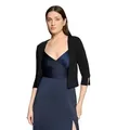 Produktbild: Vera Mont Strickjacke Damen langarm (1-tlg) Ärmelschlitz schwarz XXL (46/48)