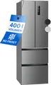 Produktbild: Bomann® French Door Kühlschrank No Frost | Total No Frost | 400 Liter | mit Gefrierfach | Side by Side mit MultiAirflow-System | KG 7354 inox-look