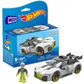 Produktbild: MEGA HOT Wheels Audi R8 LMS GT2-73-teiliges Bauspielzeug mit beweglichem Rennfah
