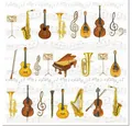 Produktbild: Ambiente Luxury Paper Products Papierserviette 20 Servietten Orchestra 33x33cm, (20 St)