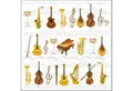 Produktbild: Ambiente Luxury Paper Products Papierserviette, Servietten Papier 33x33cm 3-lagig mit Musikinstrumente Motiv 20 Stk.