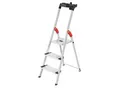 Produktbild: Stufenstehleiter Hailo L80 ComfortLine, EN 131, mit Multifunktionsschale & XXL-Stufen, bis 150 kg, 3 Stufen