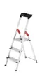 Produktbild: Hailo Stufenstehleiter L80 Comfortline 3 Stufen Aluminium Gesamthöhe 1380 mm ...