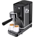 Produktbild: WMF Lumero Espressomaschine Siebträger 1400 Watt, Siebträgermaschine, 3 Einsätze, für 1-2 Tassen Espresso, auch für Pads, 15 bar, Tassenabstellfläche, Milchaufschäumdüse, grau
