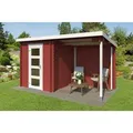 Produktbild: Lasita Gartenhaus Jelle Plus 370 cm x 175 cm Schwedenrot