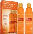 Produktbild: Kativa Post Brazilian Straightening Shampoo + Conditioner Set zur Haarglättung mit Keratin 2 x 225 ml