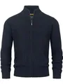 Produktbild: Indicode Herren INLayton Strickjacke mit Stehkragen und Reißverschluss | Cardigan Feinstrickjacke für Männer Navy, S