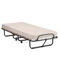 Produktbild: Gästebett Einzelbett mit Matratze Klappbett Faltbett klappbar rollbar 80x190cm