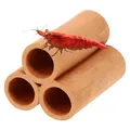 Produktbild: Aquariendeko Pyramide 3er XL Garnelenröhre Aquarium Deko Garnelen Garnelenhöhle Krebshöhle Welsröhre Laichröhre Keramik Ton Terracotta