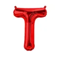 Produktbild: Folienballons Buchstaben Rot - 40/80/100 cm für Geburtstag Hochzeit Party Dekoration Happy Birthday JGA Geschenk Luftballon Abschluss Riesenballon ABI groß XXL klein Black Jungen (40 cm - T)