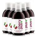 Produktbild: US-Montmorency-Sauerkirsch-Konzentrat – hochkonzentriert – 1.450 Montmorency-Sauerkirschen pro Flasche (6 x 500 ml) – Cherry PLUS