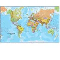 Produktbild: Monde politique with flags laminated with hanging strips - Sheet map - G245z