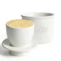 Produktbild: Französische Butterdose，Butterglocke Aus Hochwertiger Keramik, Hält Butter Frisch Und Streichfähig, Ideal Für Frühstück, Küche Und Esstisch